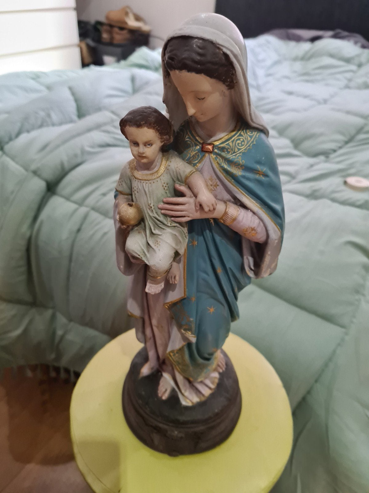 Prachtig beeld Maria met kind, Ophalen of Verzenden