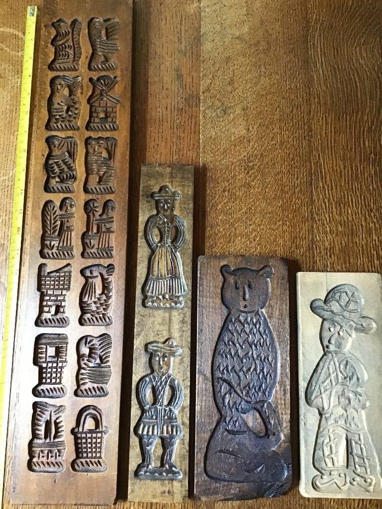 Speculaasplanken 4 x vintage, Ophalen
