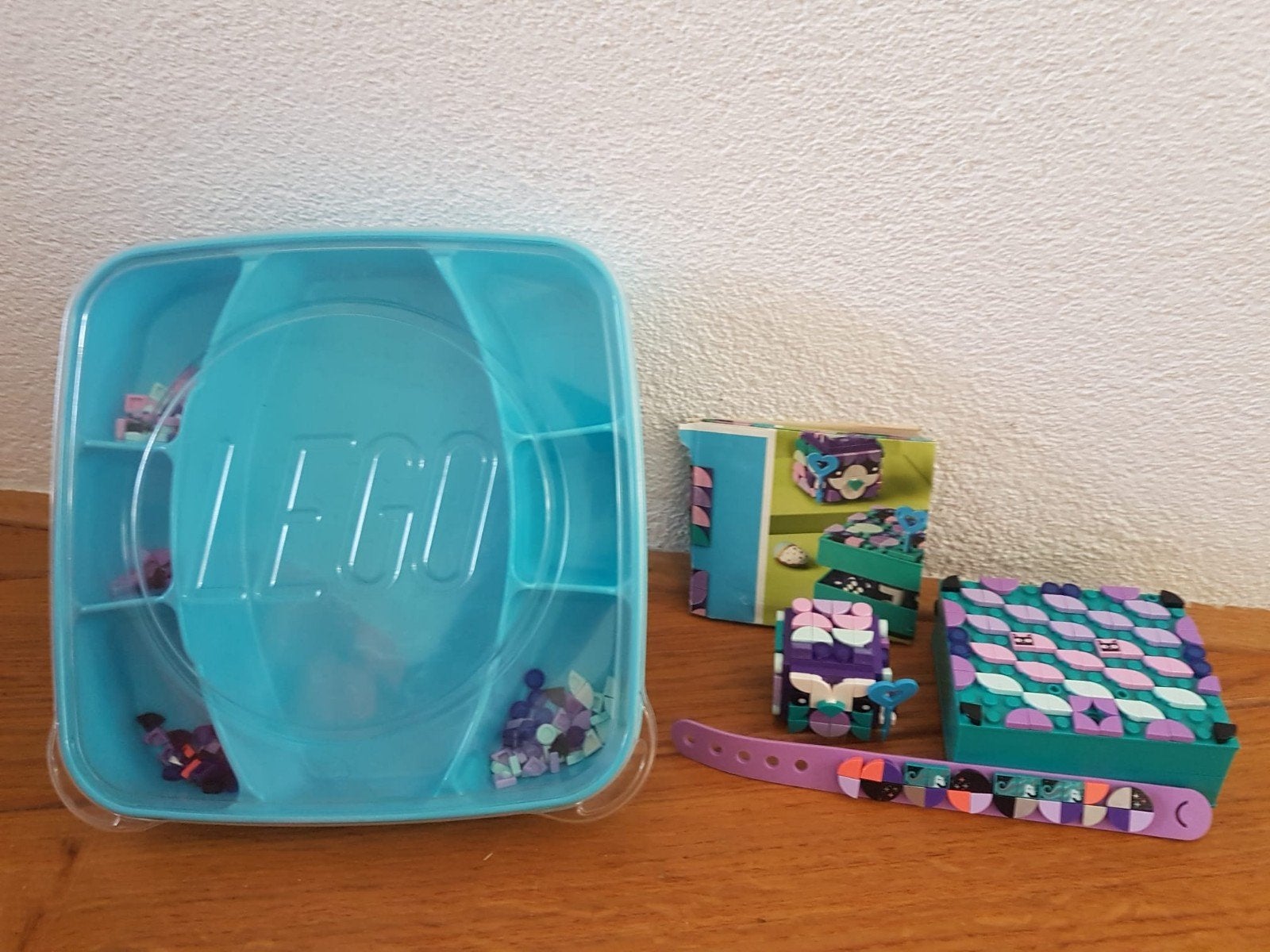 LEGO DOTS set met opbergdoos, armband en juwelendoosje, Ophalen of Verzenden, Gebruikt, Overige merken