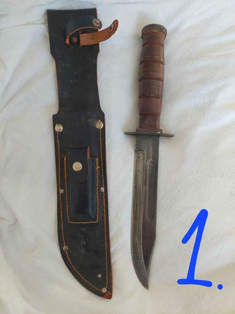 Militair KA-BAR USMC Gevechtsmes, Verzamelen, Militaria | Tweede Wereldoorlog, Ophalen of Verzenden, Overige soorten, Overige gebieden
