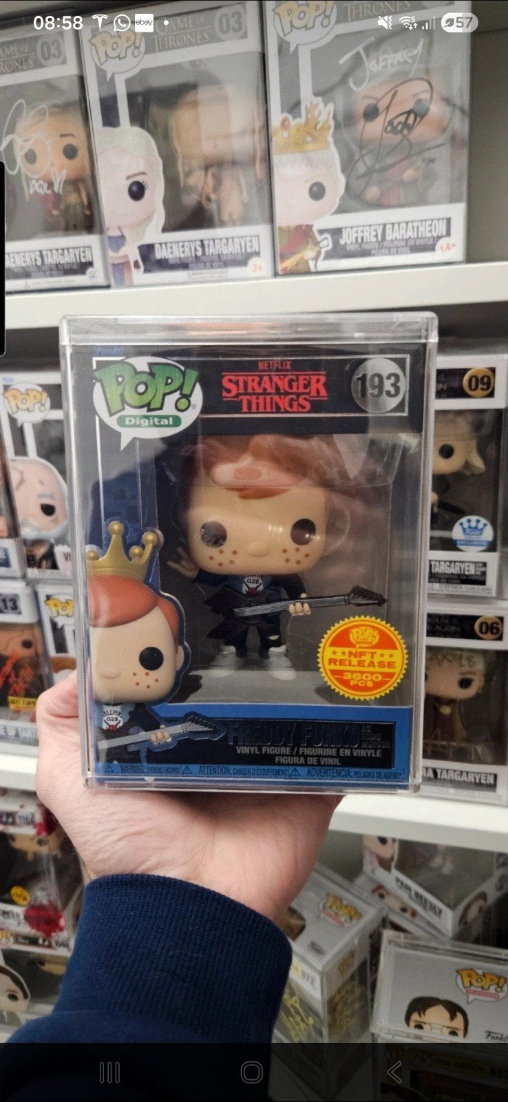 NFT Freddy Funko as Eddie Munson #193, Ophalen of Verzenden, Zo goed als nieuw