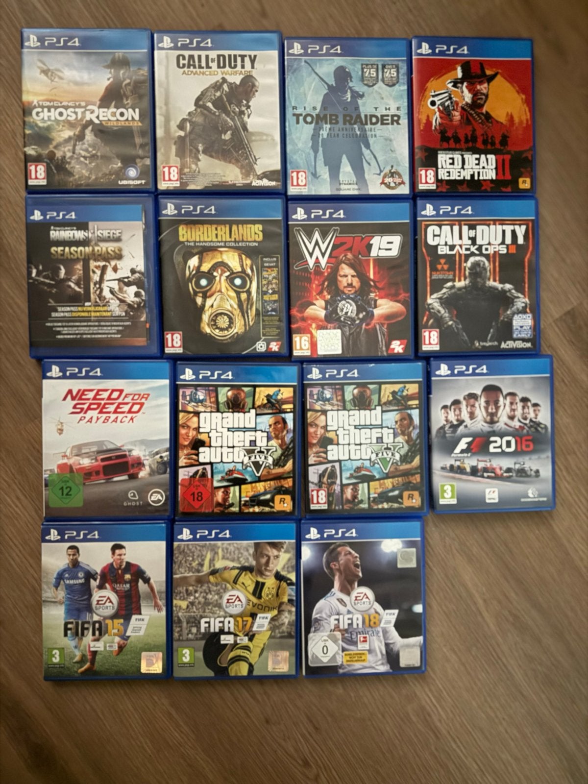 15 PS4 Spellen Bundel - Diverse Genres, Gebruikt, Vanaf 18 jaar, Overige genres, Eén computer