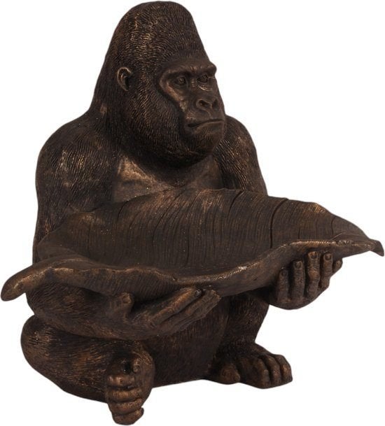 Barokke Gorilla Beeld - Decoratief Resin Figuur 39 cm, Kunststof, Ophalen of Verzenden, Zoogdier, 20 - 50 cm