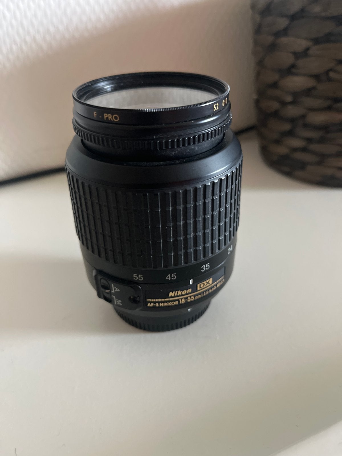 Nikon DX 18-55mm lens + Marumi macro voorzetlens, Ophalen, Gebruikt, Standaardlens, Zoom