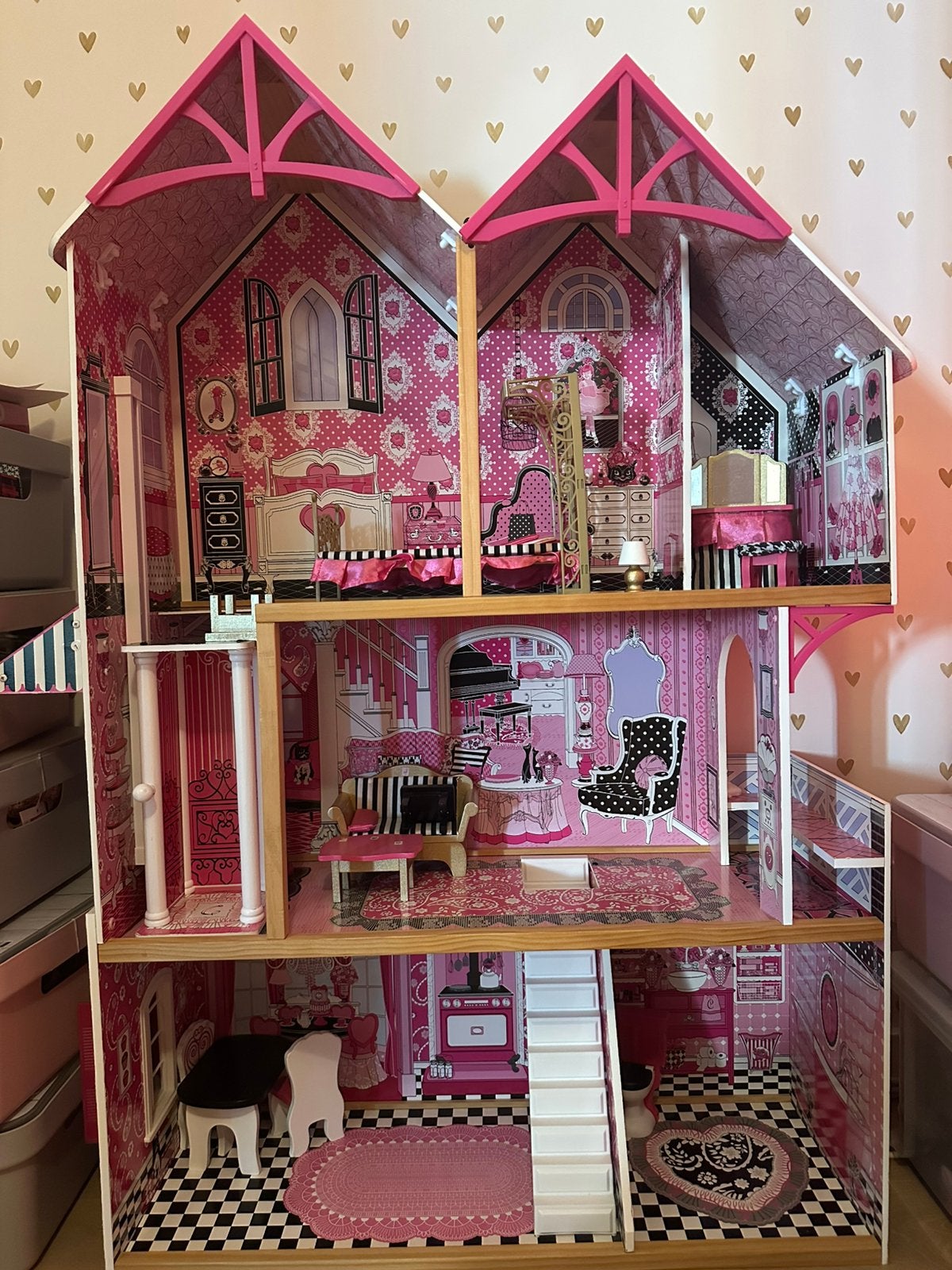 Poppen/ barbie huis, Ophalen, Zo goed als nieuw, Poppenhuis