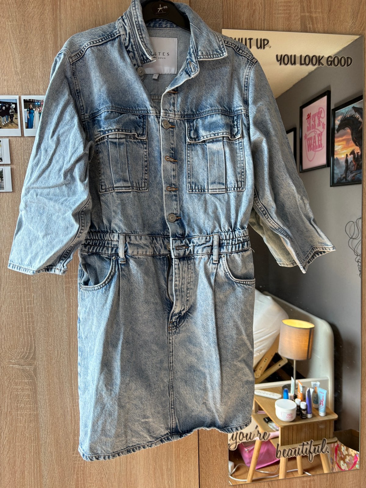 Dames spijkerjurk costes l, Kleding | Dames, Jumpsuits, Ophalen of Verzenden, Zo goed als nieuw, Blauw