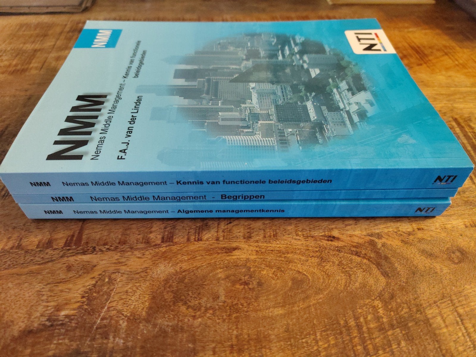 NTI NMM Nemas Middle Management Boeken (3 stuks), Gelezen, F.A.J. van der Linden, Gamma, HBO