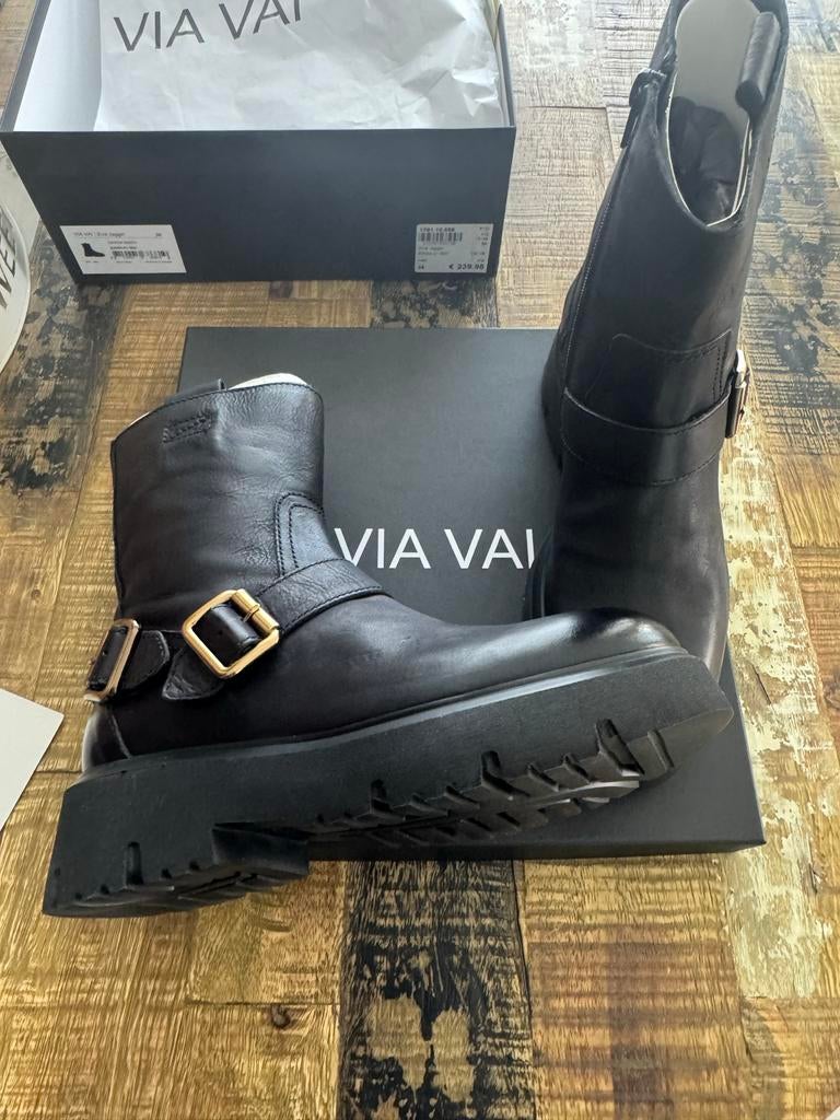 Nieuwe Via Vai Laarzen / Bootz Maat 38, Zwart, Lage of Enkellaarzen, Nieuw, Ophalen of Verzenden
