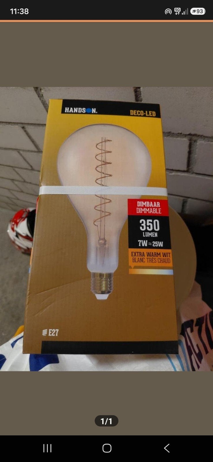 ...deco ledlamp e27, Huis en Inrichting, Lampen | Losse lampen, Ophalen, Nieuw, E27 (groot), Led-lamp