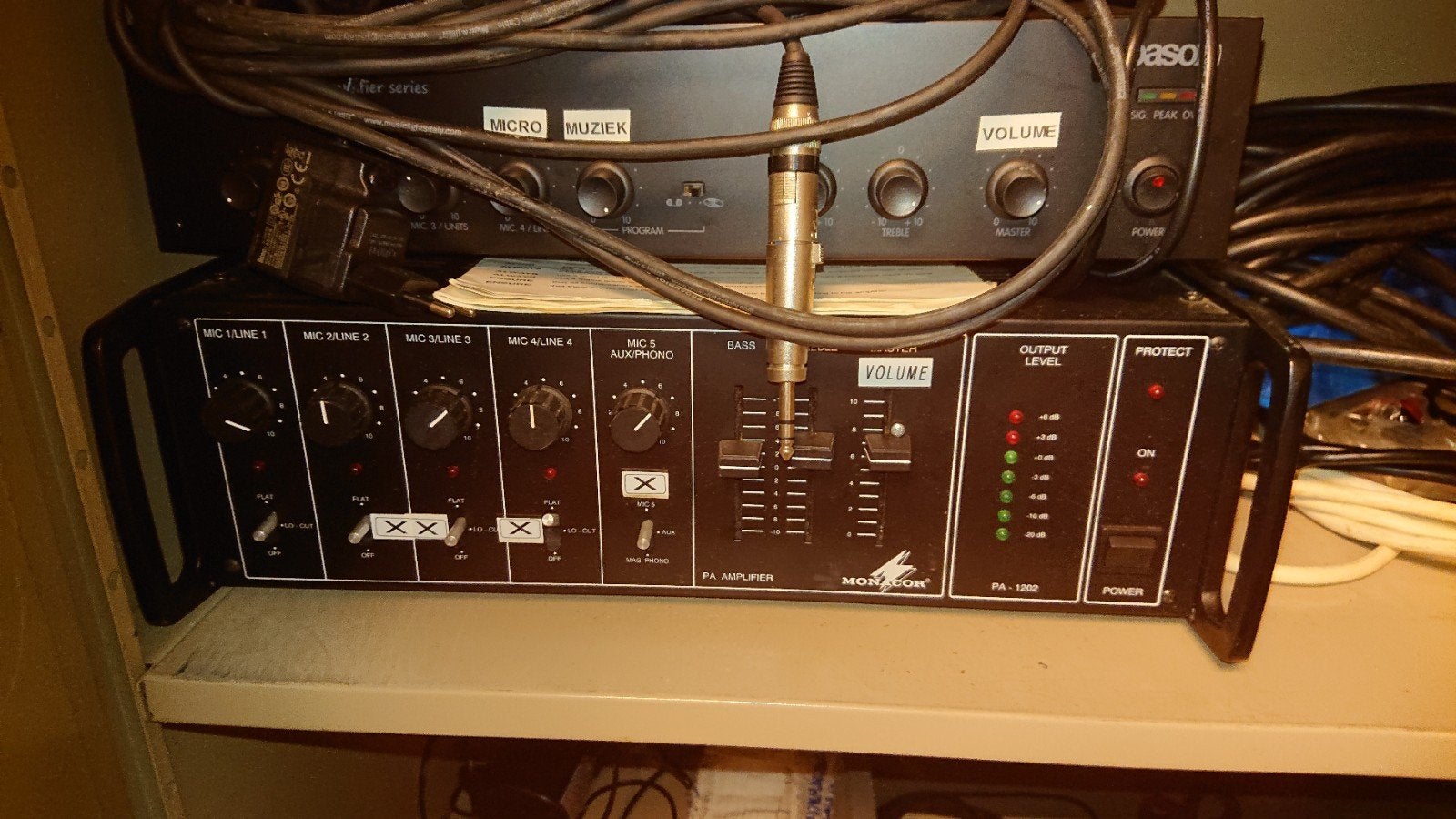 paso en Monacor versterker voor 100 volt buiten, Audio, Tv en Foto, Ophalen, Minder dan 60 watt, Overige merken