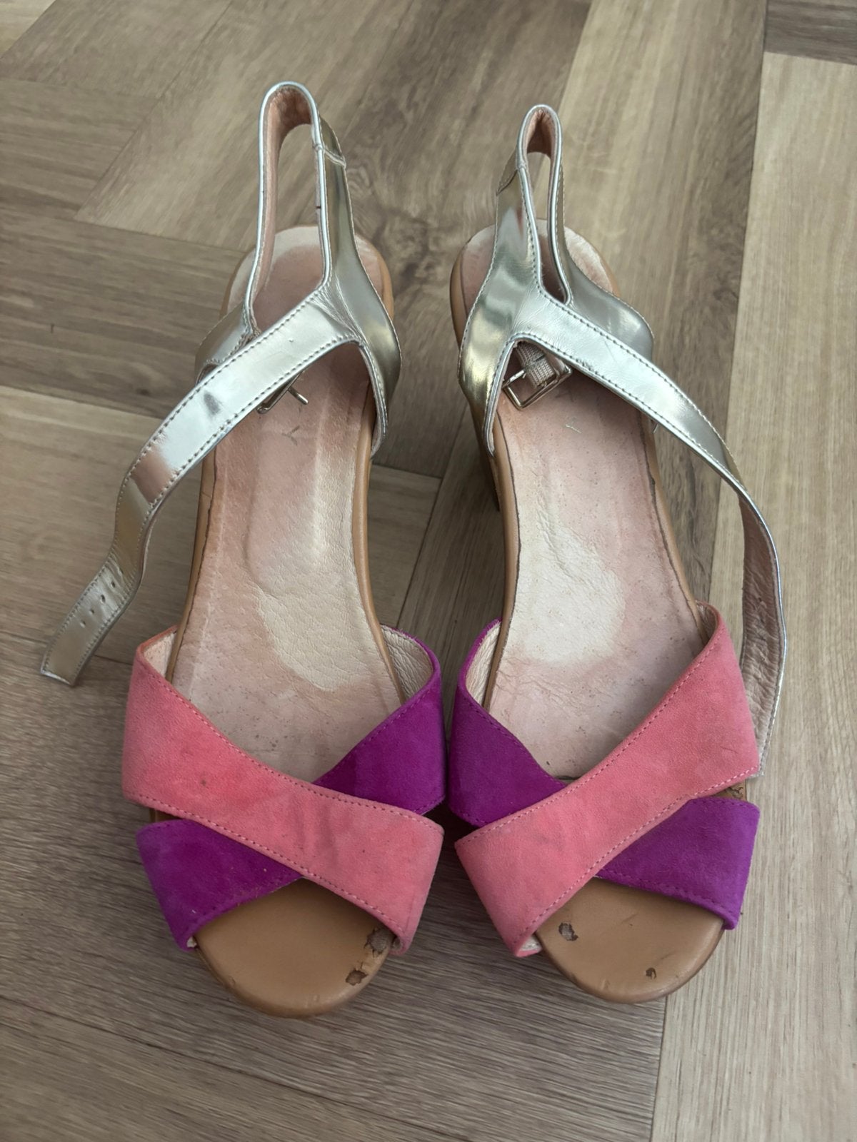 Sandalen met blokhak, Ophalen, Zo goed als nieuw, Sandalen of Muiltjes