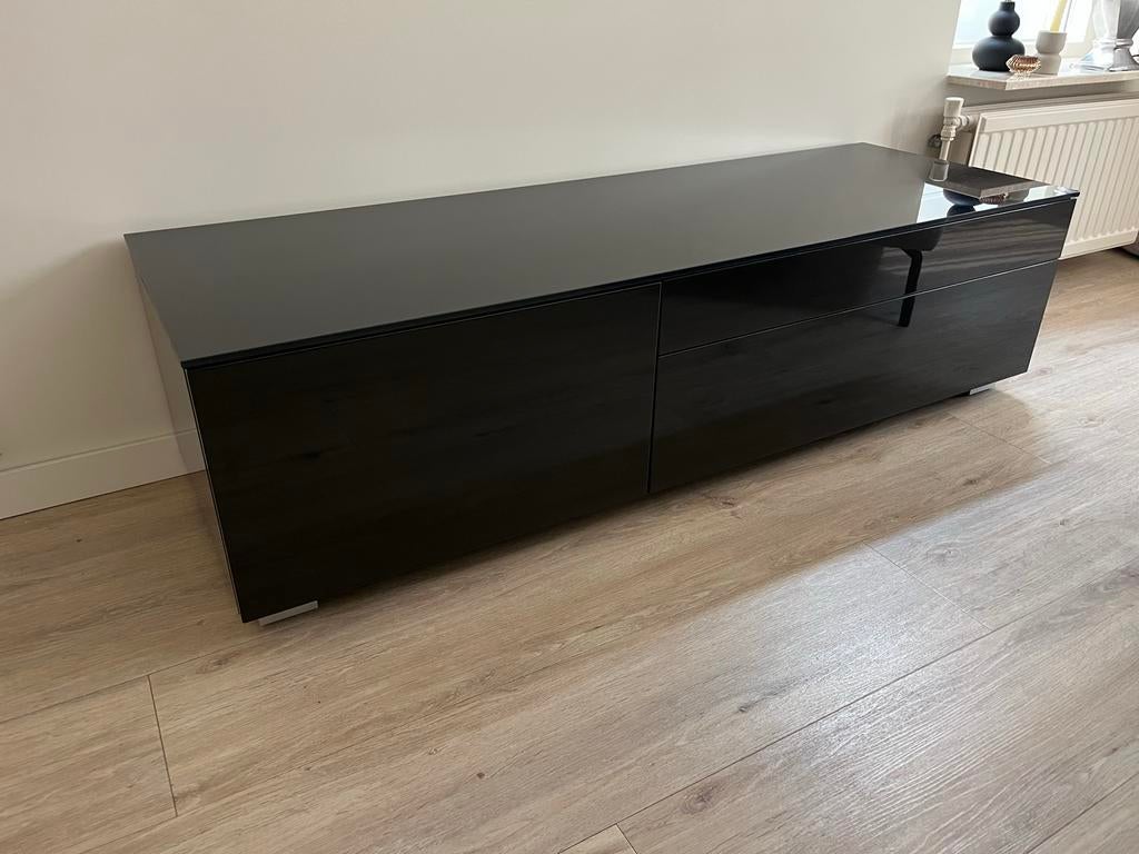 Antraciet Karat TV-meubel met 2 lades en deurtje, Huis en Inrichting, Ophalen, 150 tot 200 cm, Minder dan 100 cm, 50 tot 75 cm