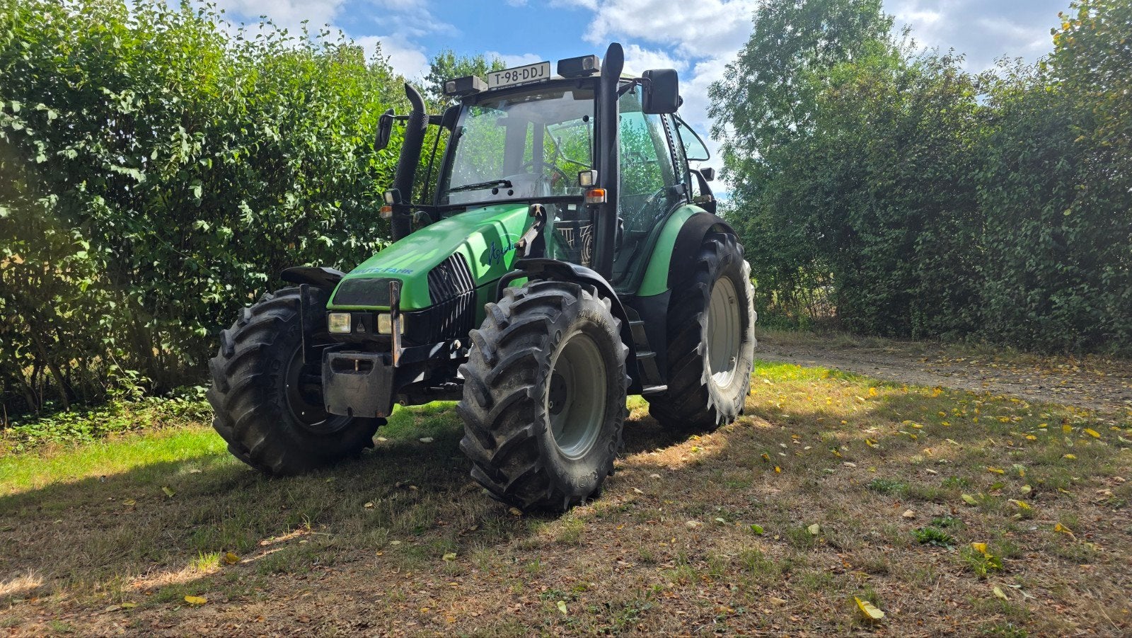 Deutz-Fahr Agrotron 100 met Frontlader Robust F30, Ophalen, 80 tot 120 Pk, 7500 tot 10000, Gebruikt