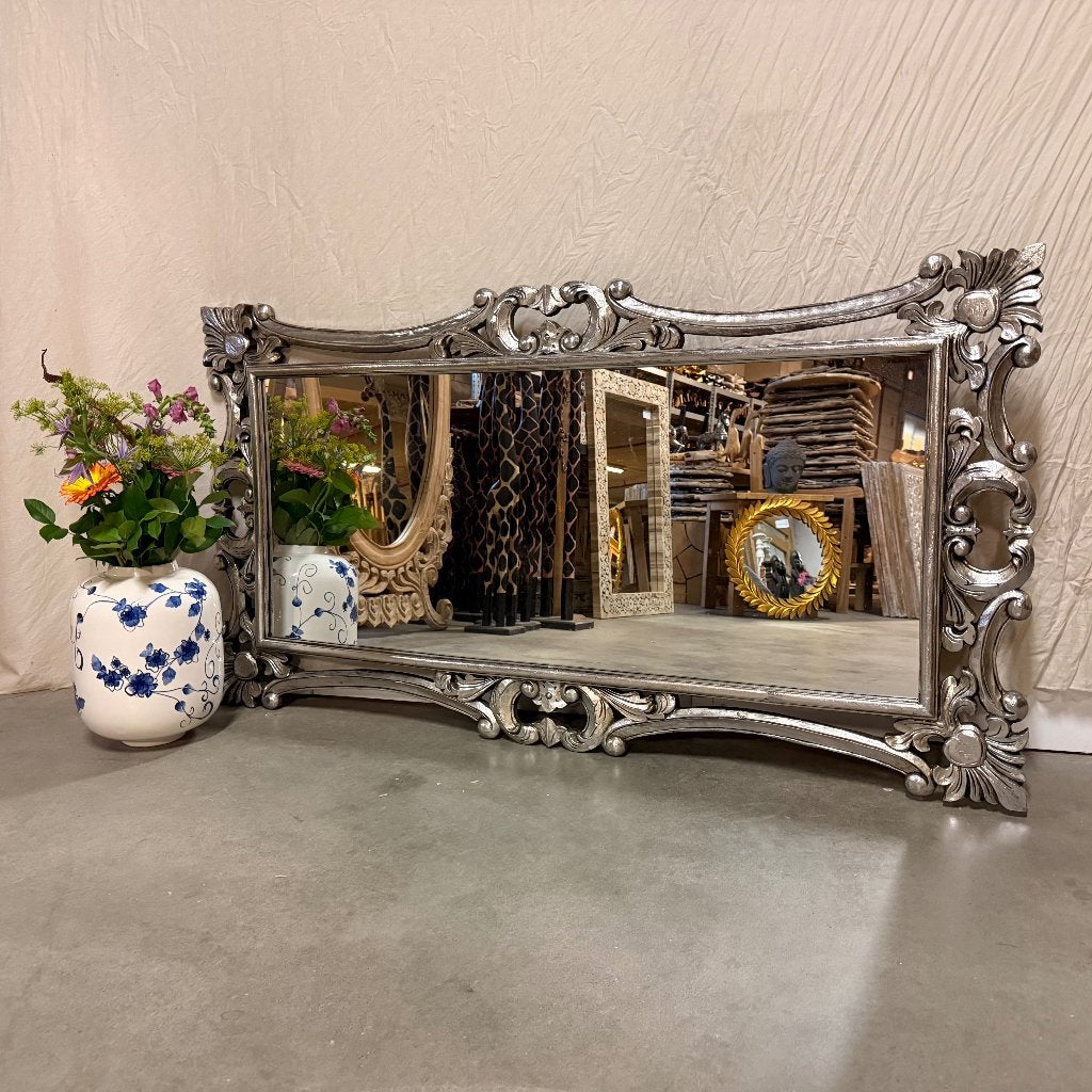 barok spiegel - houten lijst 150 x 80 cm - Gratis bezorgd, TTM Wonen, Meubels – (Perzische) Tapijten en Woonaccessoires, Taag 63, 2491 CS, Den Haag (Forepark)