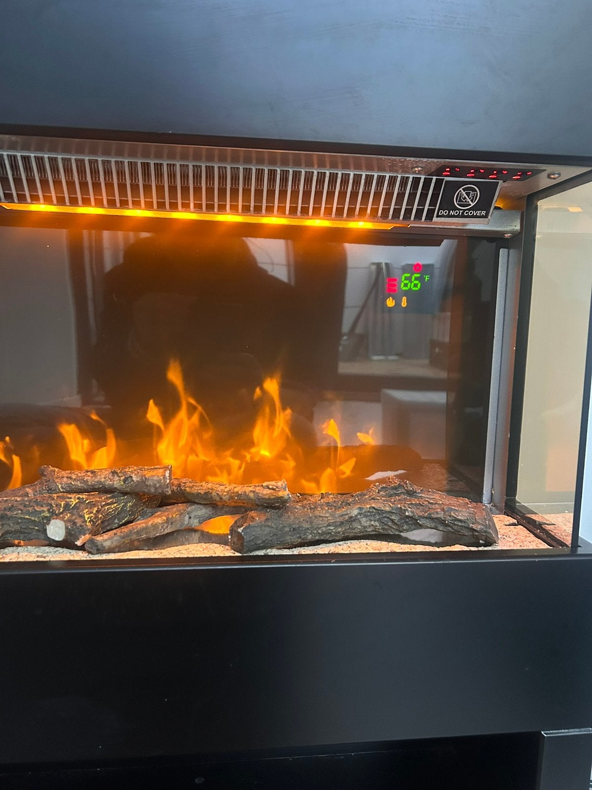 Elektrisch kacheltje, Huis en Inrichting, Ophalen, Gebruikt, Vrijstaande haard, Elektrische haard
