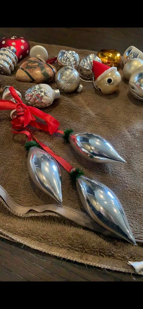 Vintage oud prachtige unieke kerstballen items!!, Ophalen of Verzenden, Zo goed als nieuw