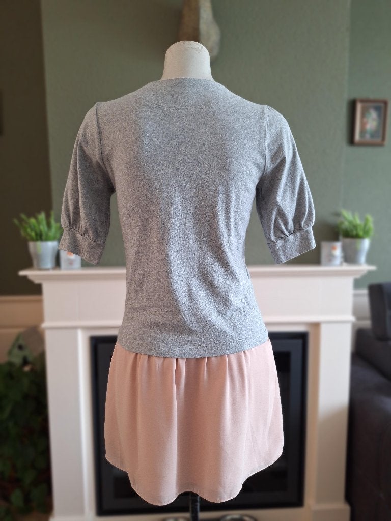 Ted Baker 2 in 1 look trui 1 S 36 grijs oranje, Verzenden, Zo goed als nieuw, Maat 36 (S), Ted Baker