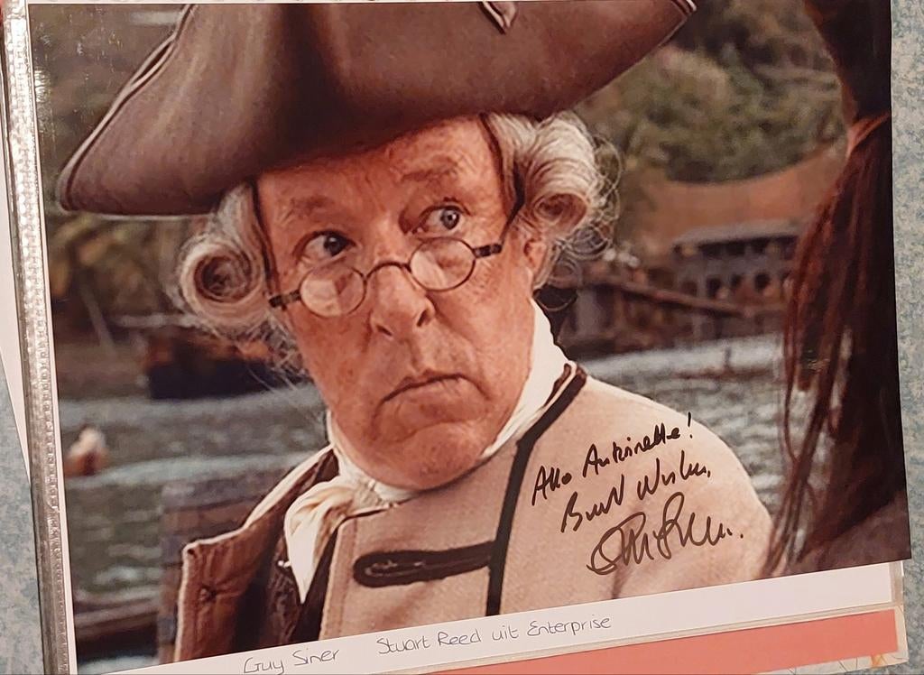 Handtekening Guy Siner Havenmeester Pirates of the Caribbean, Ophalen of Verzenden, Nieuw, Foto of Kaart, Gesigneerd