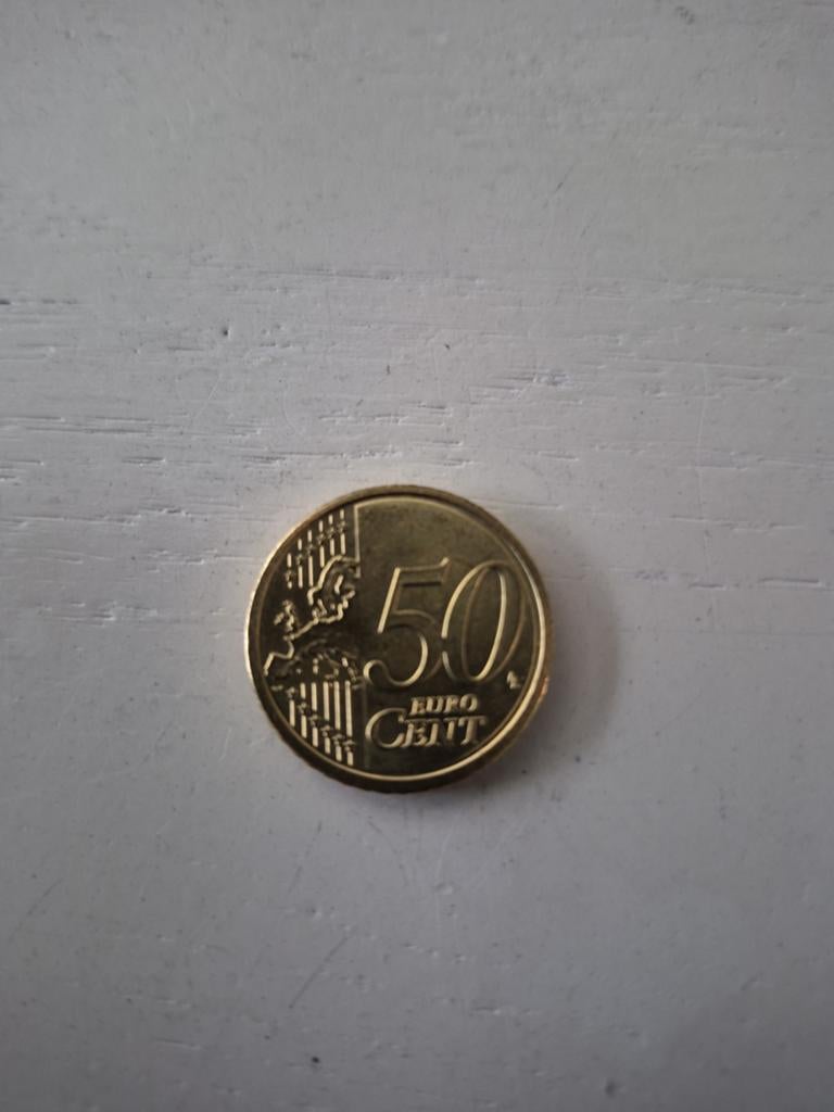 50 cent euromunt Vaticaanstad, Ophalen of Verzenden, Vaticaanstad, 50 cent, Losse munt