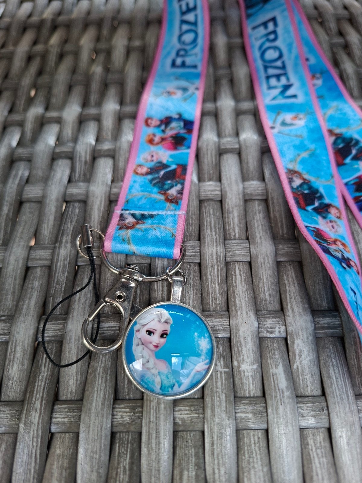 Keycord frozen elza elsa, Ophalen of Verzenden, Zo goed als nieuw, Knuffel of Figuurtje