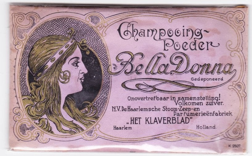 Vintage Bella Donna Champooeing Poeder Verpakking, Verzenden, Zo goed als nieuw, Verpakking