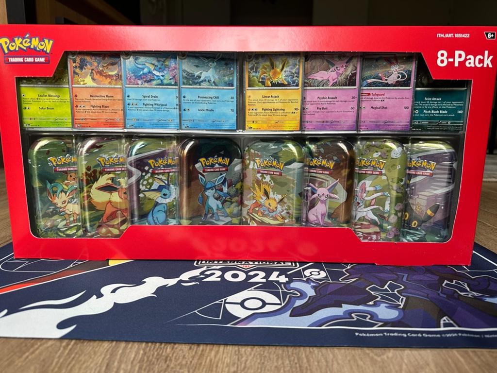 Pokémon TCG 8-Pack Eeveelution Tins, Ophalen of Verzenden, Nieuw, Overige typen