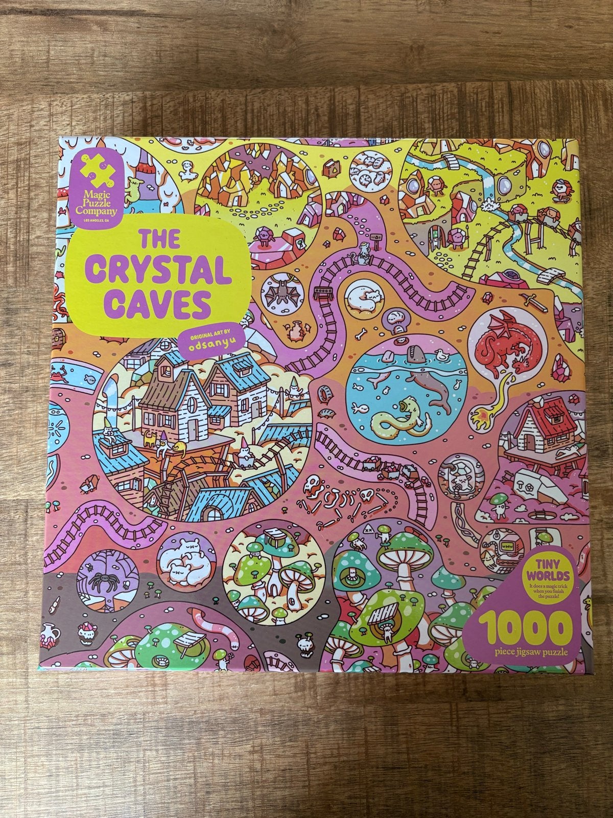 The Crystal Caves 1000 stukjes puzzel - Magic Puzzle Company, Ophalen of Verzenden, 500 t/m 1500 stukjes, Zo goed als nieuw, Legpuzzel
