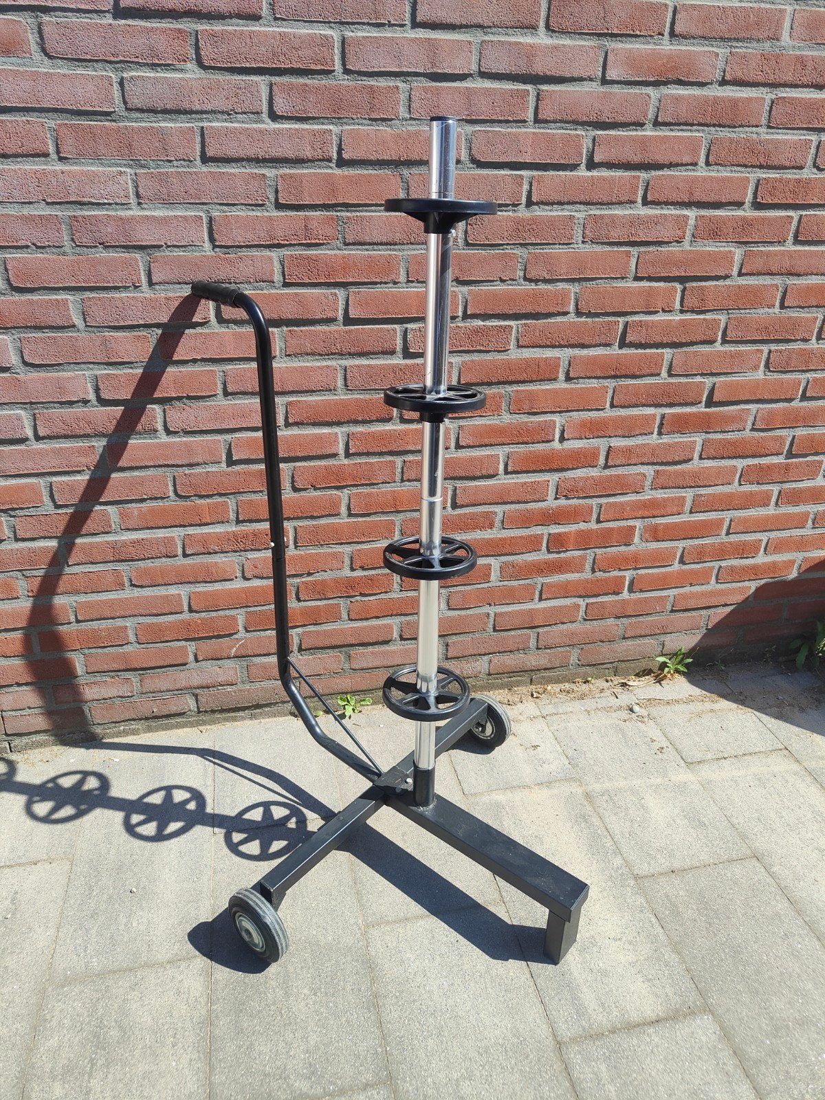Verrijdbare bandenstandaard, Ophalen, Gebruikt