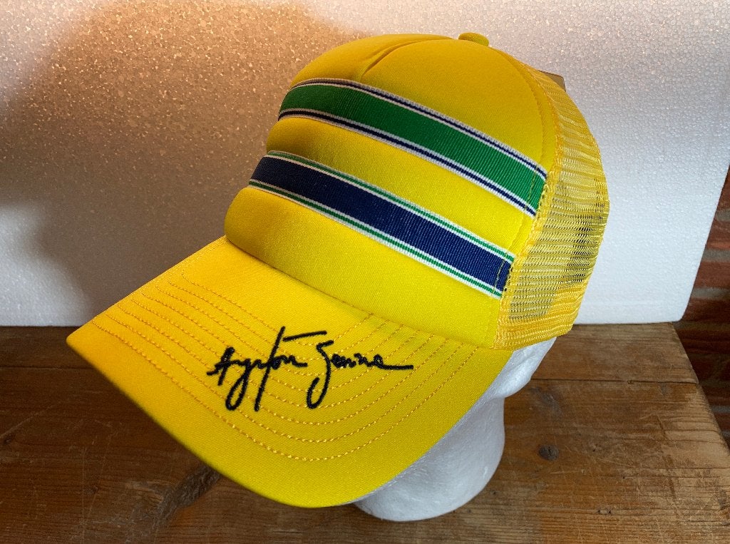 ✅ Ayrton Senna Pet World Champion 88 90 91 Formule 1 Cap, Ophalen of Verzenden, Nieuw, Formule 1