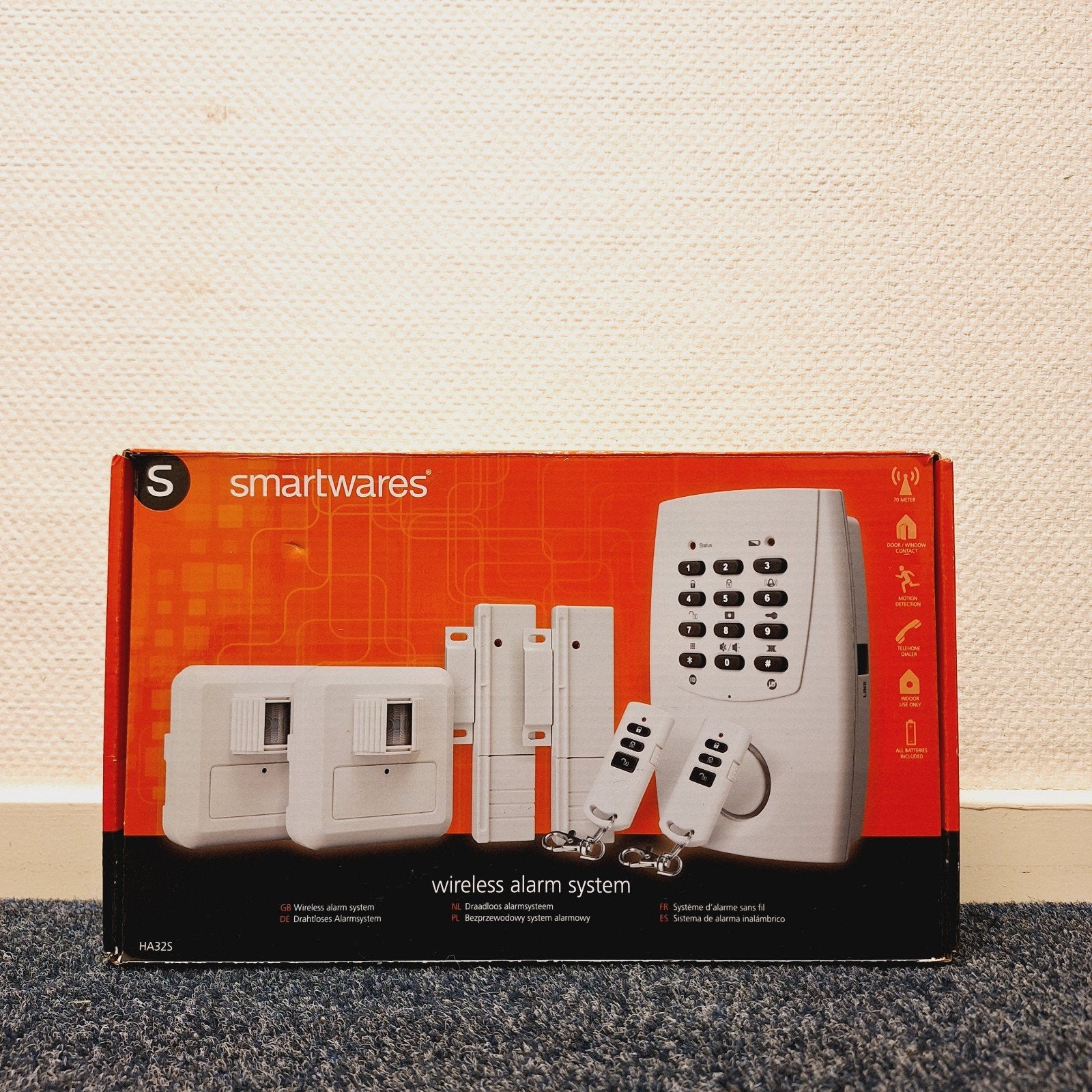 Nieuw: Smartwares HA32S - Draadloos Alarmsysteem, Beweging, Detector, Sensor of Melder, ., Draadloos