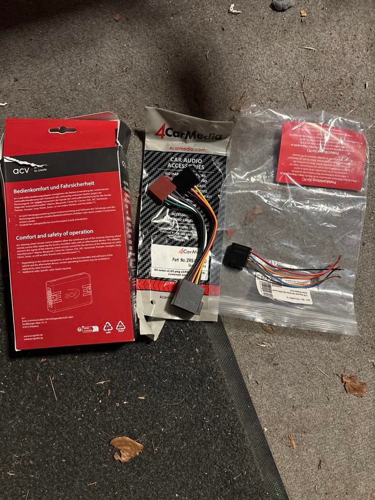 Iso stekker auto radio adapter, Ophalen of Verzenden, Nieuw