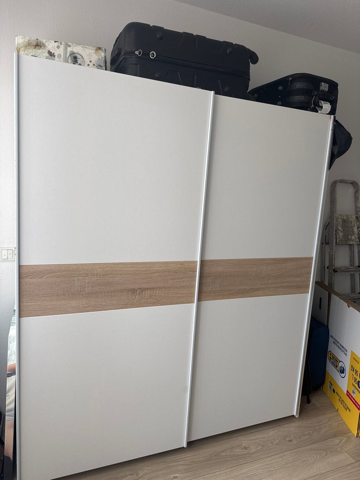 Kledingkast met schuifdeuren - 195x170x60 cm, Huis en Inrichting, Kasten | Kledingkasten, Ophalen, Gebruikt, 150 tot 200 cm, Met deur(en)