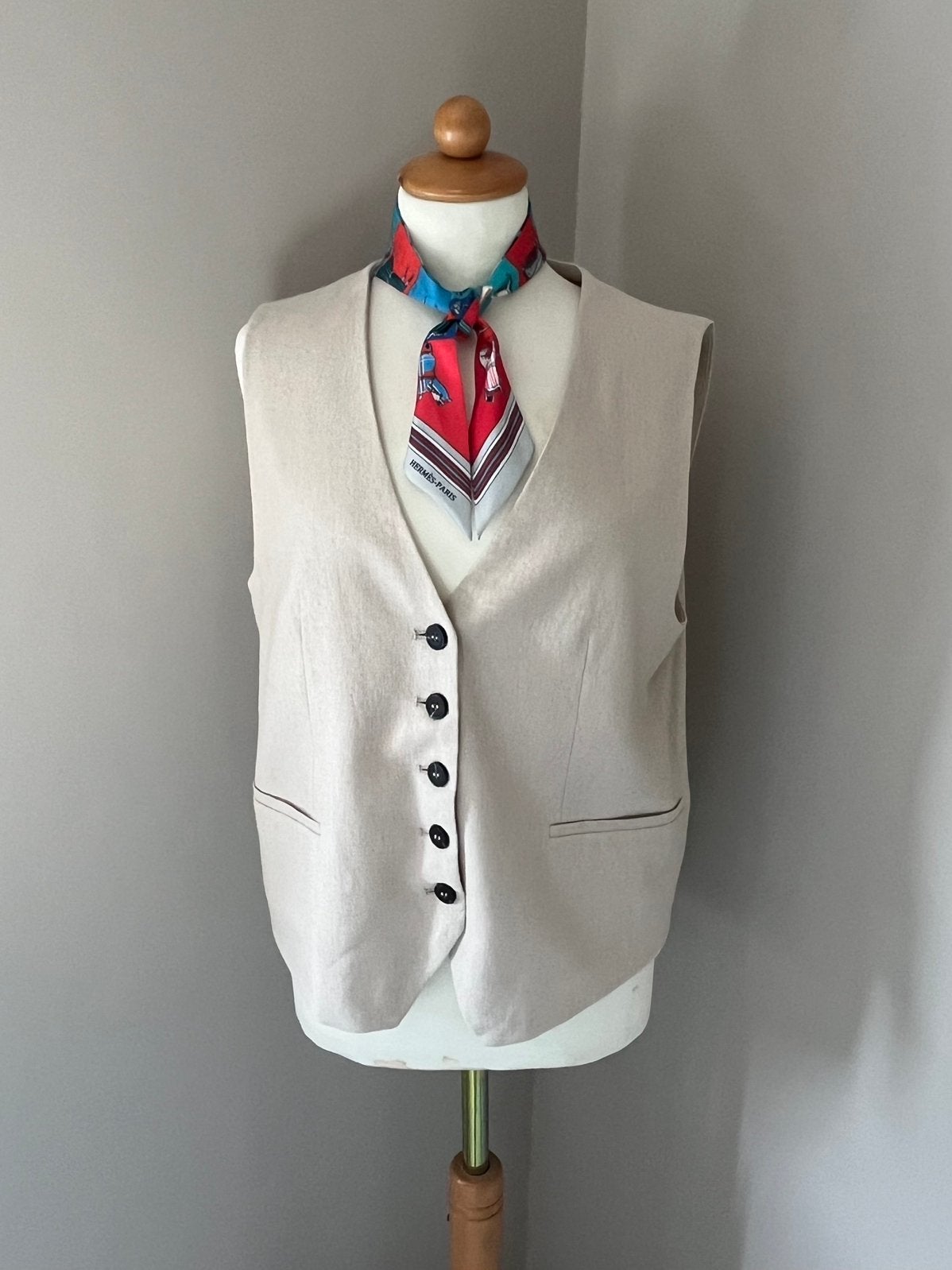 Nieuw! Zara linnen gilet beige M, Ophalen of Verzenden, Nieuw, Maat 38/40 (M), Beige
