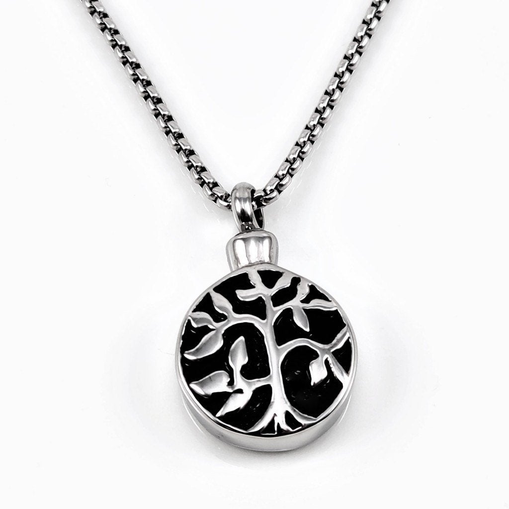 Roestvrijstalen Ketting + Levensboom Ash Hanger, Birgitta-Gracht 33, 6465 EL Kerkrade, Nederland, Verzenden, Nieuw, Esde2
