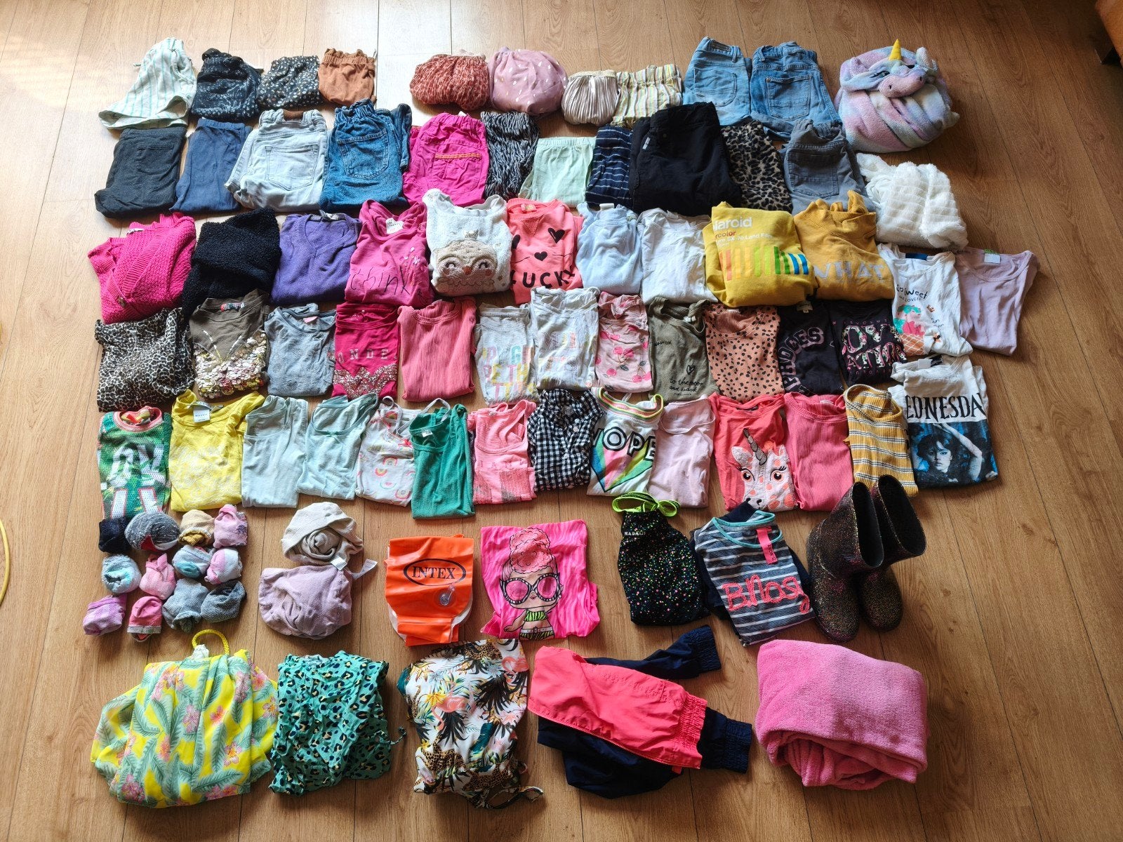 Heel groot kledingpakket 71+ stuks! meisje 122 - 134 - 140, Kinderen en Baby's, Ophalen of Verzenden, Zo goed als nieuw, Meisje