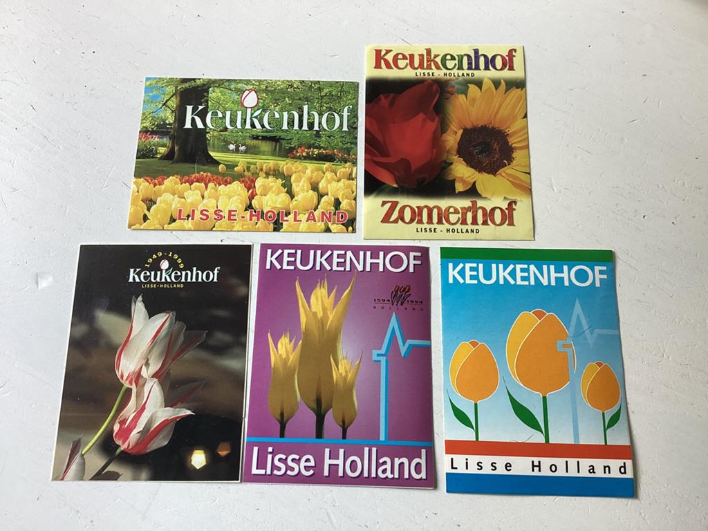 5 stickers Keukenhof Lisse, Verzenden, Zo goed als nieuw, Dier en Natuur