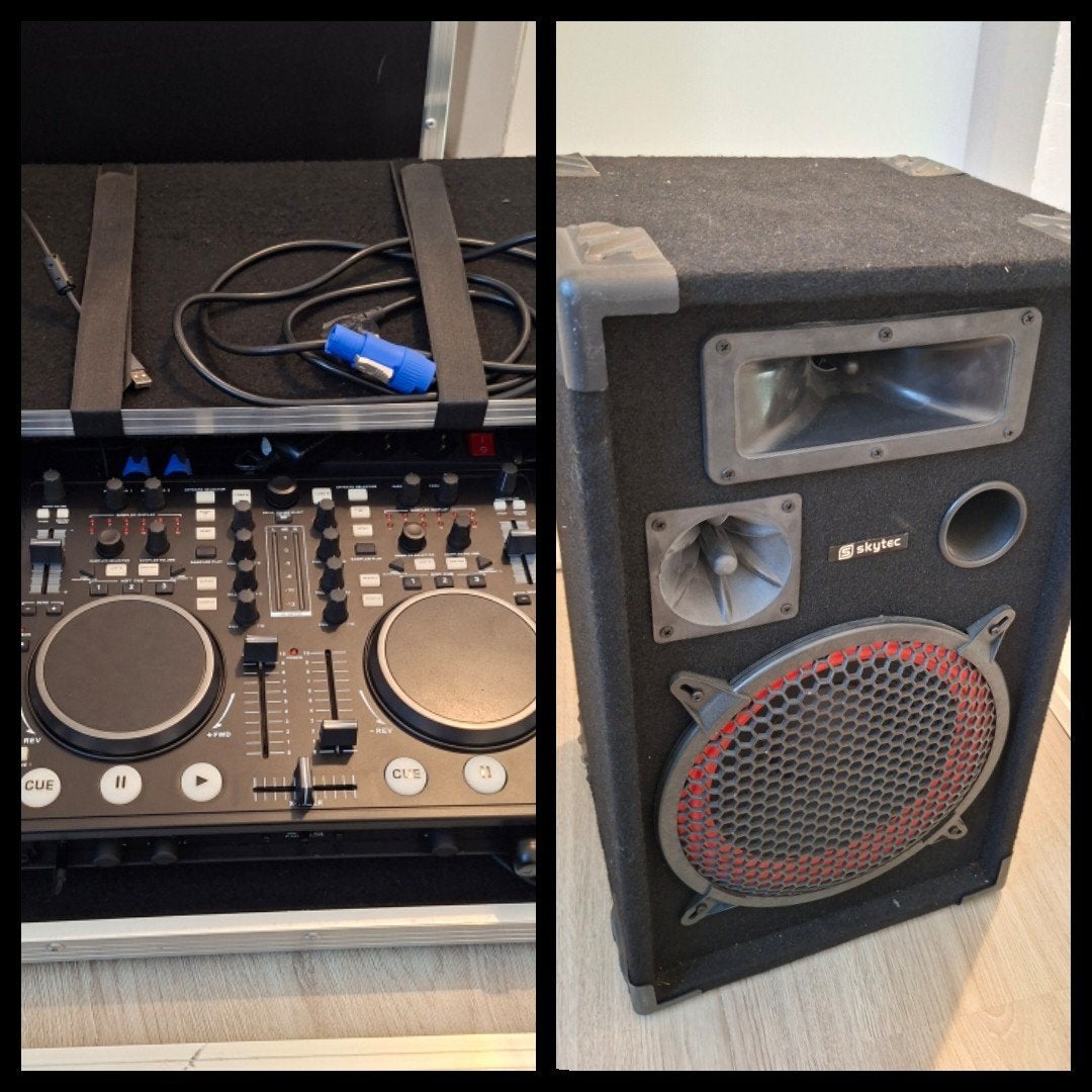 Complete DJ-set met controller, versterker en speakers, Ophalen, Gebruikt, Dj-set, Overige merken