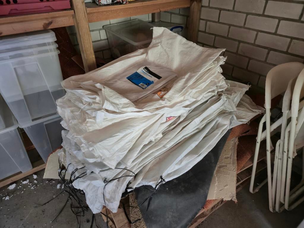 Puinzakken 80 stuks, Doe-het-zelf en Verbouw, Ophalen of Verzenden, Gebruikt