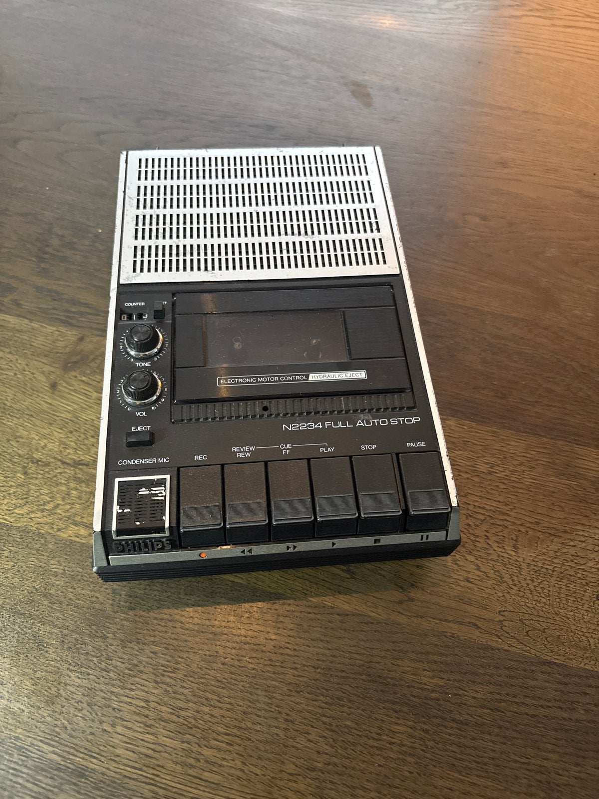 Philips N2234 Cassetterecorder - Vintage en Functioneel, Ophalen of Verzenden, Enkel, Philips, Tape counter