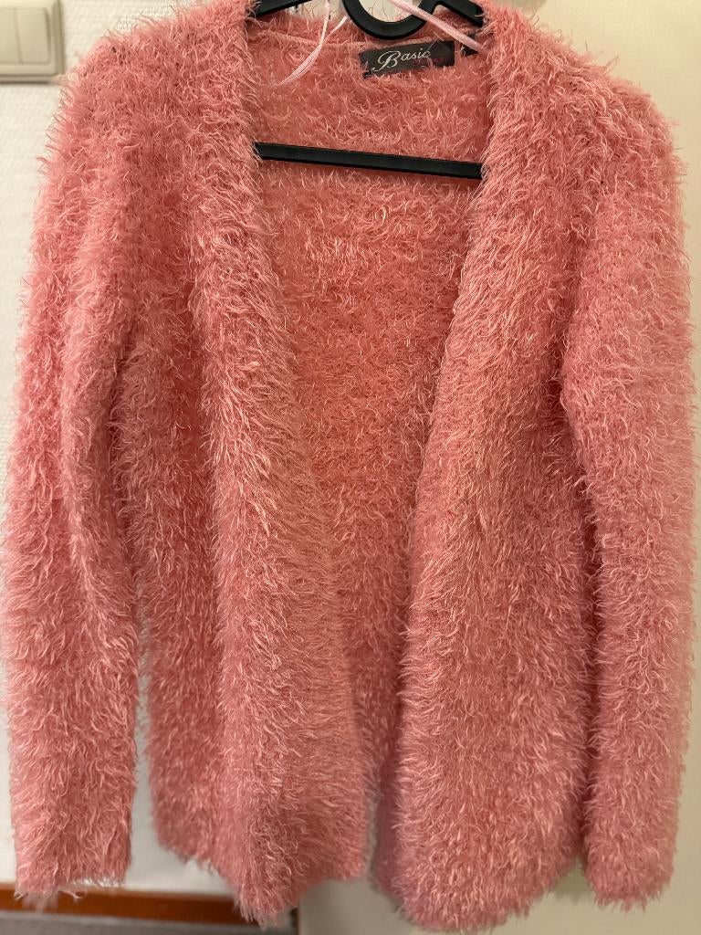 Zachte fluffy roze cardigan – maat S/M – zeer goede staat, Ophalen of Verzenden, Zo goed als nieuw, Maat 36 (S), Roze