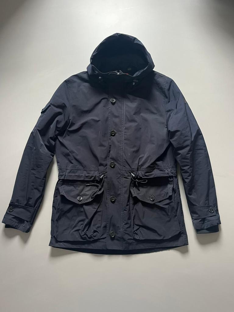 Scotch & Soda parka jas donkerblauw mt L, Kleding | Heren, Jassen | Zomer, Ophalen of Verzenden, Zo goed als nieuw, Maat 48/50 (M)