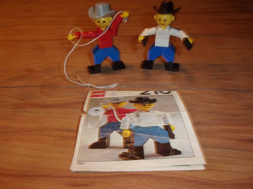 Lego Building Set with People 210-1 Cowboys uit 1976, Gebruikt, Overige thema's, Lego, Compleet