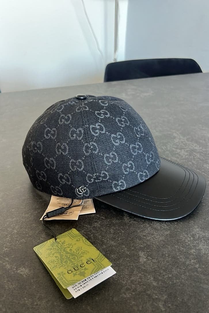 Gucci pet zwart -MAAT M- -perfecte kwaliteit-, Ophalen of Verzenden, Pet, 57 cm (M, 7⅛ inch) of minder, Zo goed als nieuw