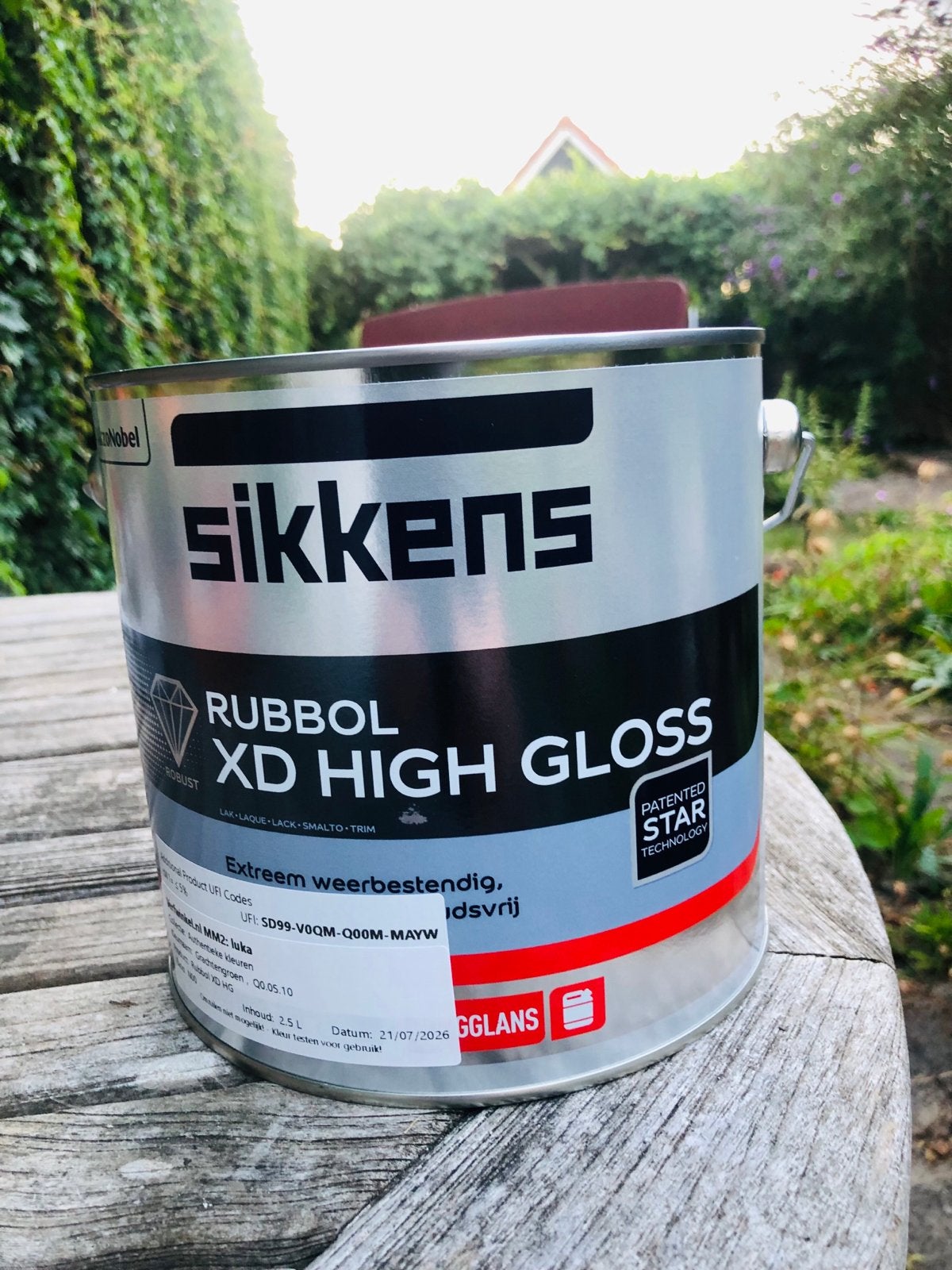 Sikkens Rubbol XD High Gloss Grachtengroen 2.5L, Nieuw, Ophalen of Verzenden, Lak, Minder dan 5 liter