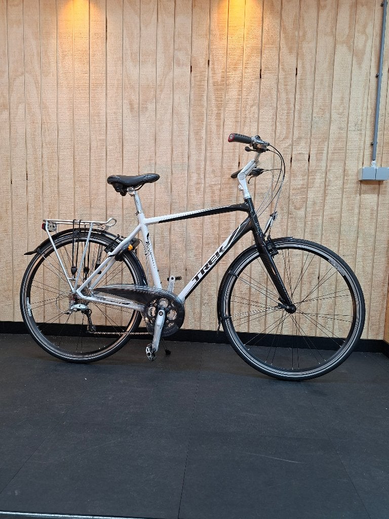 Trek navigator T500SL 55 cm hybride fiets, Fietsen en Brommers, Gebruikt, Velgrem, Versnellingen, 53 tot 57 cm