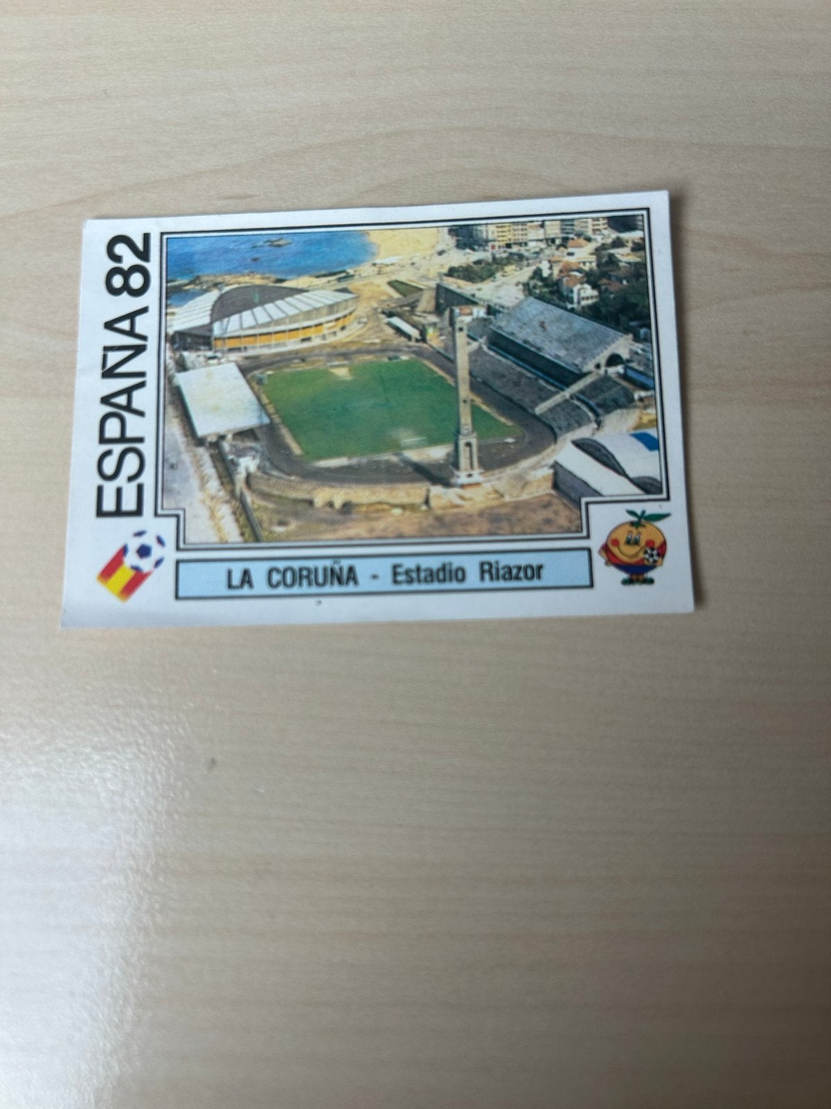 Panini España 82 Plaatje La Coruña - Estadio Riazor, Ophalen of Verzenden, Zo goed als nieuw, Sticker