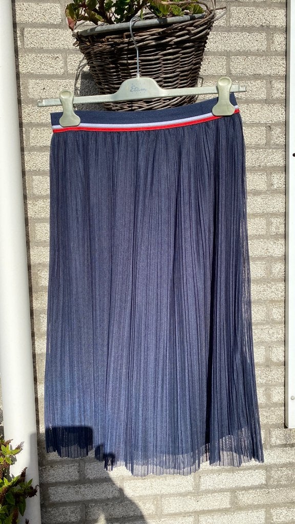 Rok plisse donker blauw NIEUW maat XS, Blauw, Nieuw, Ophalen of Verzenden, Maat 36 (S)