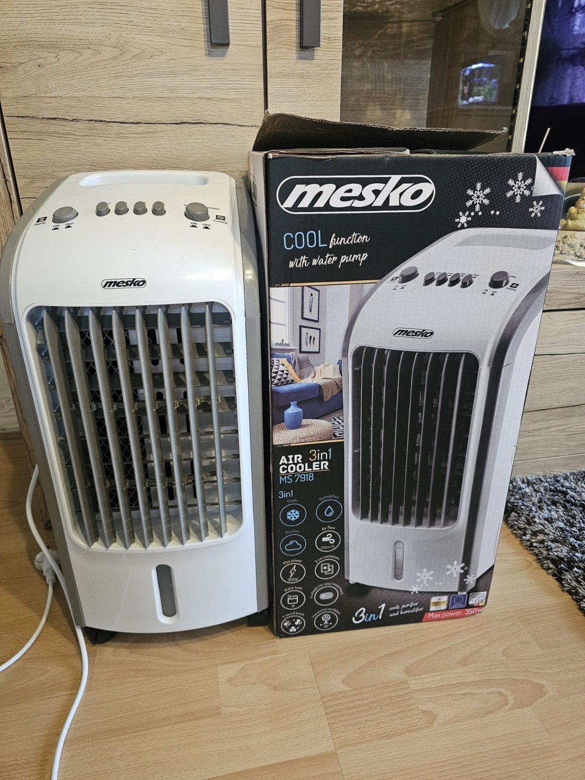 Mesco 3 in 1 Air cooler, Minder dan 60 m³, 3 snelheden of meer, Ophalen of Verzenden, Zo goed als nieuw