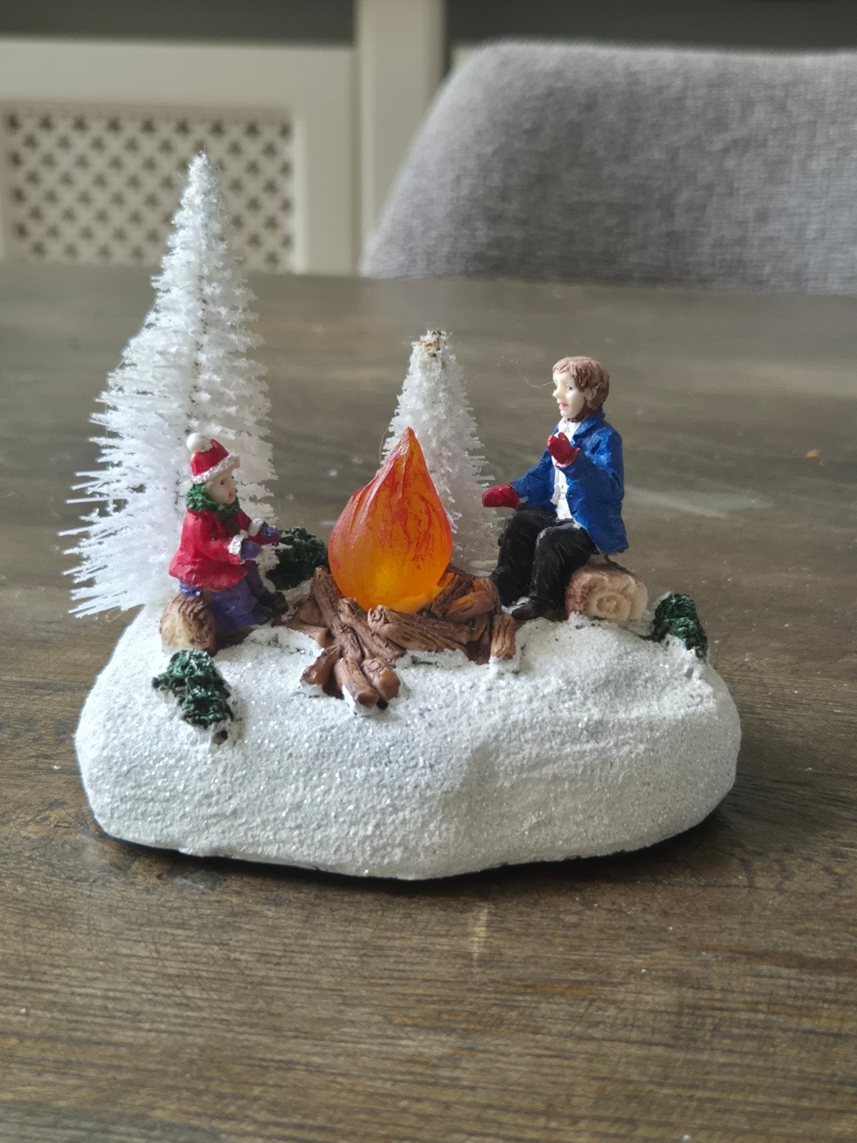 Lemax - kersttafereel kampvuur, Ophalen, Gebruikt