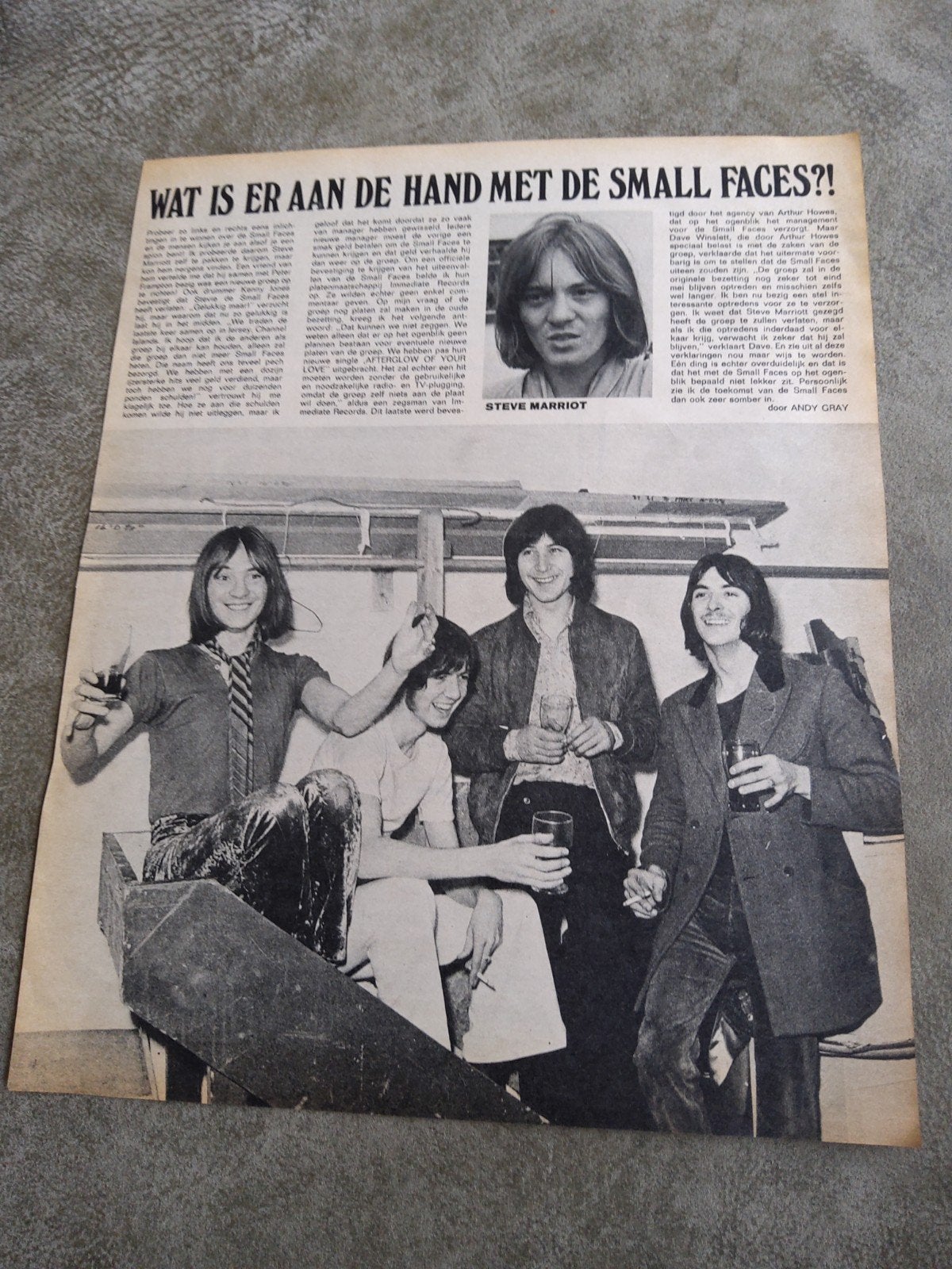 The Small faces :  muziek express 60's, Ophalen of Verzenden, Boek, Tijdschrift of Artikel